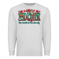 Dove Grey mom the heart of the family Premium Sweatshirt - Artiststas