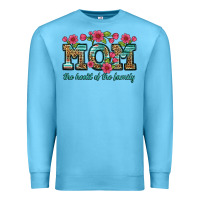 Ocean Blue mom the heart of the family Premium Sweatshirt - Artiststas