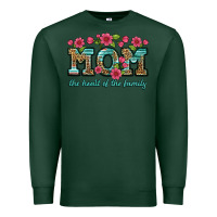 Sports Green mom the heart of the family Premium Sweatshirt - Artiststas