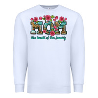 White mom the heart of the family Premium Sweatshirt - Artiststas