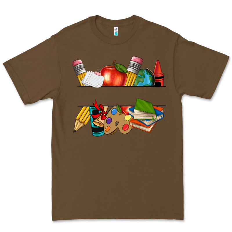Teacher Name Frame Custom Premium Tee by texasbilliewilder | Teevron