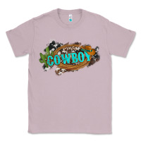Lilac western cowboy and hat with cactus and cowhide Classic Tee - Artiststas