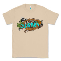 Mushroom western cowboy and hat with cactus and cowhide Classic Tee - Artiststas