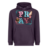 Plum Pray leopard frame Heavyweight Hoodie - LillyAllenDesigns