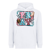 White Pray leopard frame Heavyweight Hoodie - LillyAllenDesigns