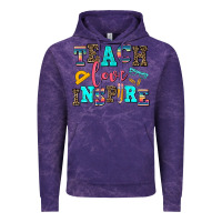 Cloud Purple teach love inspire Vintage Hoodie - AdoDesignShop