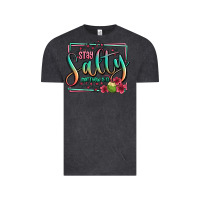Vintage Black stay salty matthew 5 13 summer Vintage Tee - Jasminsmagicworld