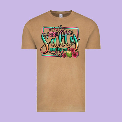 Stay Salty Matthew 5 13 Summer Vintage Tee Designed By Jasminsmagicworld