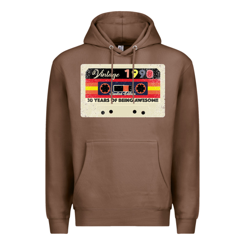 30th Birthday 30 Years 1990 Retro Tape Cassette Premium Hoodie by Bettercallsaul | Teevron