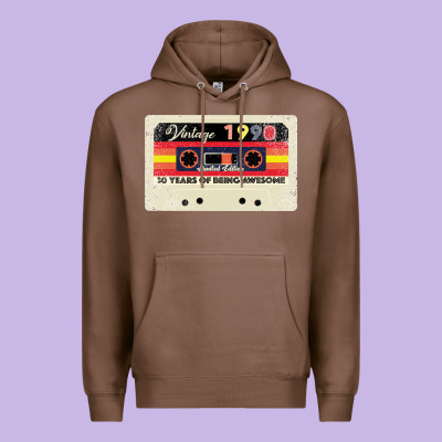 30th Birthday 30 Years 1990 Retro Tape Cassette Premium Hoodie Designed By Bettercallsaul