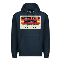 Navy 30th birthday 30 years 1990 retro tape cassette Premium Hoodie - Bettercallsaul