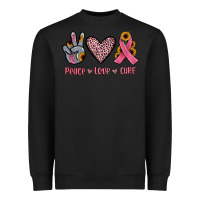 Black peace love cure Heavyweight Sweatshirt - JahusDesignShop