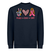 Navy peace love cure Heavyweight Sweatshirt - JahusDesignShop