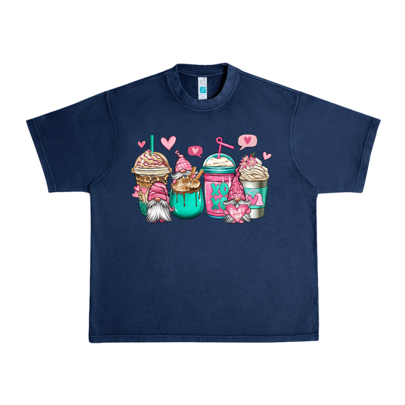 Valentines Day Gnomes Coffee Cups Urban Heavy Tee by Jasminsmagicworld | Teevron