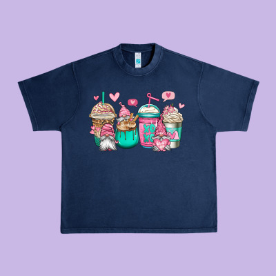 Valentines Day Gnomes Coffee Cups Urban Heavy Tee Designed By Jasminsmagicworld