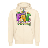 Sandshell fat tuesday Zipper Hoodie - MaliasSmallBusiness
