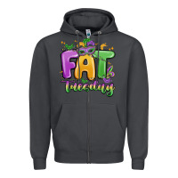Smoke fat tuesday Zipper Hoodie - MaliasSmallBusiness