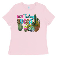 Bubblegum Pink not today succa Ladies Tee - RanaPortraitStore
