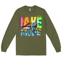 Army Green Lake mode summer Long Sleeve Tee - NancyCooperArtShop