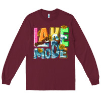Burgundy Lake mode summer Long Sleeve Tee - NancyCooperArtShop