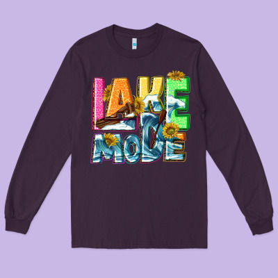 Lake Mode Summer Long Sleeve Tee Designed By Nancycooperartshop