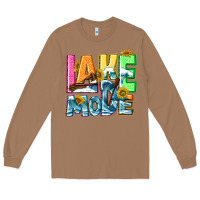 Toasted Coconut Lake mode summer Long Sleeve Tee - NancyCooperArtShop