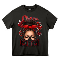 Asphalt cheer mom messy bun Heavy Core Tee - texasbilliewilder