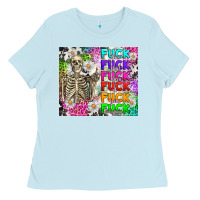 Baby Blue fuck this fuck that Ladies Tee - RanaPortraitStore