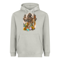 Moon Dust Western Rabbit with Crosses Heavyweight Hoodie - LillyAllenDesigns