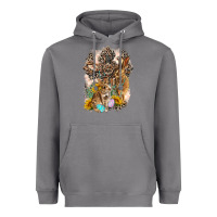 Storm Western Rabbit with Crosses Heavyweight Hoodie - LillyAllenDesigns
