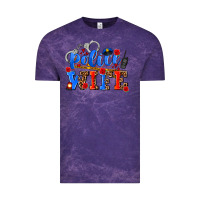 Cloud Purple police wife Vintage Tee - AdoDesignShop