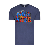Vintage Denim police wife Vintage Tee - AdoDesignShop