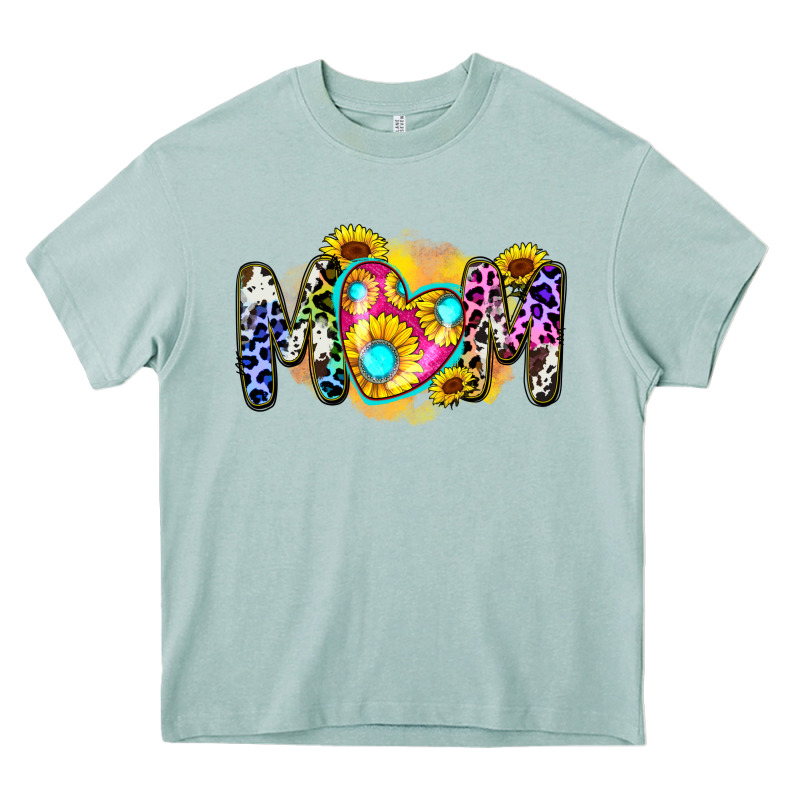 Mom Sunflower Heavy Core Tee by Zillion Design Studio | Teevron