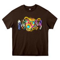 Chocolate Brown mom sunflower Heavy Core Tee - Zillion Design Studio