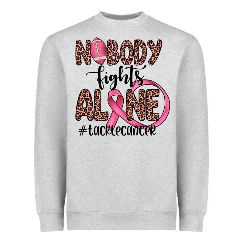 Nobody Fights Alone #tacklecancer Heavyweight Sweatshirt by JahusDesignShop | Teevron