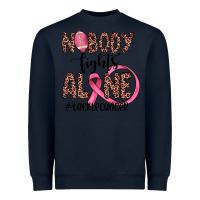 Navy nobody fights alone #tacklecancer Heavyweight Sweatshirt - JahusDesignShop
