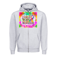 Heather Grey lynch stndrome warrior Zipper Hoodie - NancyCooperArtShop