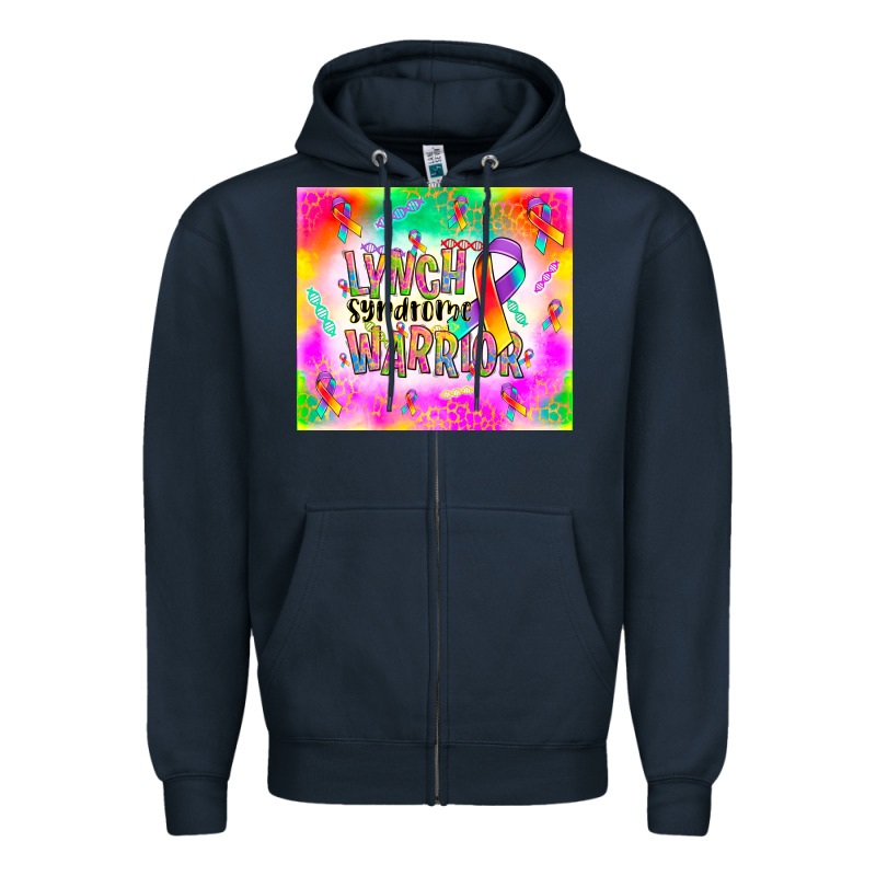 Lynch Stndrome Warrior Zipper Hoodie by NancyCooperArtShop | Teevron