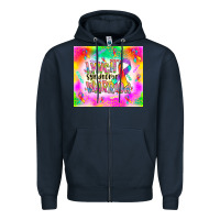 Navy lynch stndrome warrior Zipper Hoodie - NancyCooperArtShop