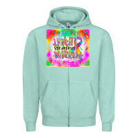 Seafoam lynch stndrome warrior Zipper Hoodie - NancyCooperArtShop