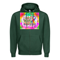 Sports Green lynch stndrome warrior Zipper Hoodie - NancyCooperArtShop