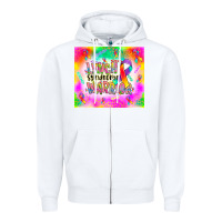 White lynch stndrome warrior Zipper Hoodie - NancyCooperArtShop