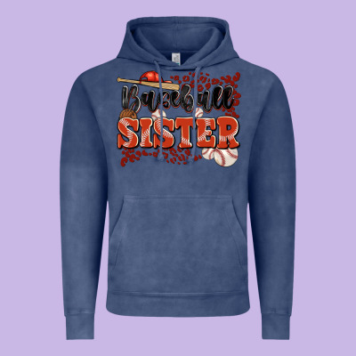 Baseball Sister Vintage Hoodie Designed By Jahusdesignshop