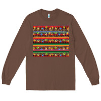 Chestnut Christmas lights serape Long Sleeve Tee - BarkalooDesign