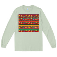 Matcha Christmas lights serape Long Sleeve Tee - BarkalooDesign