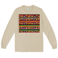 Mushroom Christmas lights serape Long Sleeve Tee - BarkalooDesign
