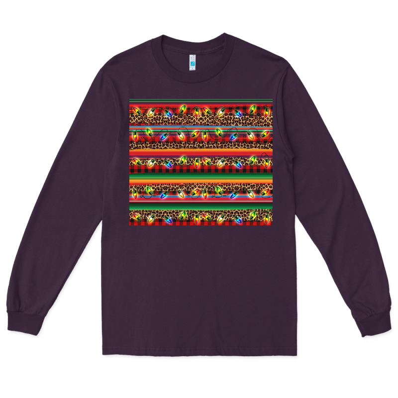 Christmas Lights Serape Long Sleeve Tee by BarkalooDesign | Teevron