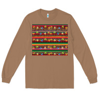 Toasted Coconut Christmas lights serape Long Sleeve Tee - BarkalooDesign