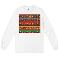 White Christmas lights serape Long Sleeve Tee - BarkalooDesign
