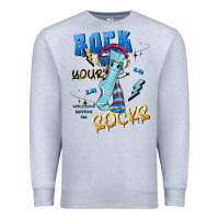 Heather Grey rock your Premium Sweatshirt - Artiststas
